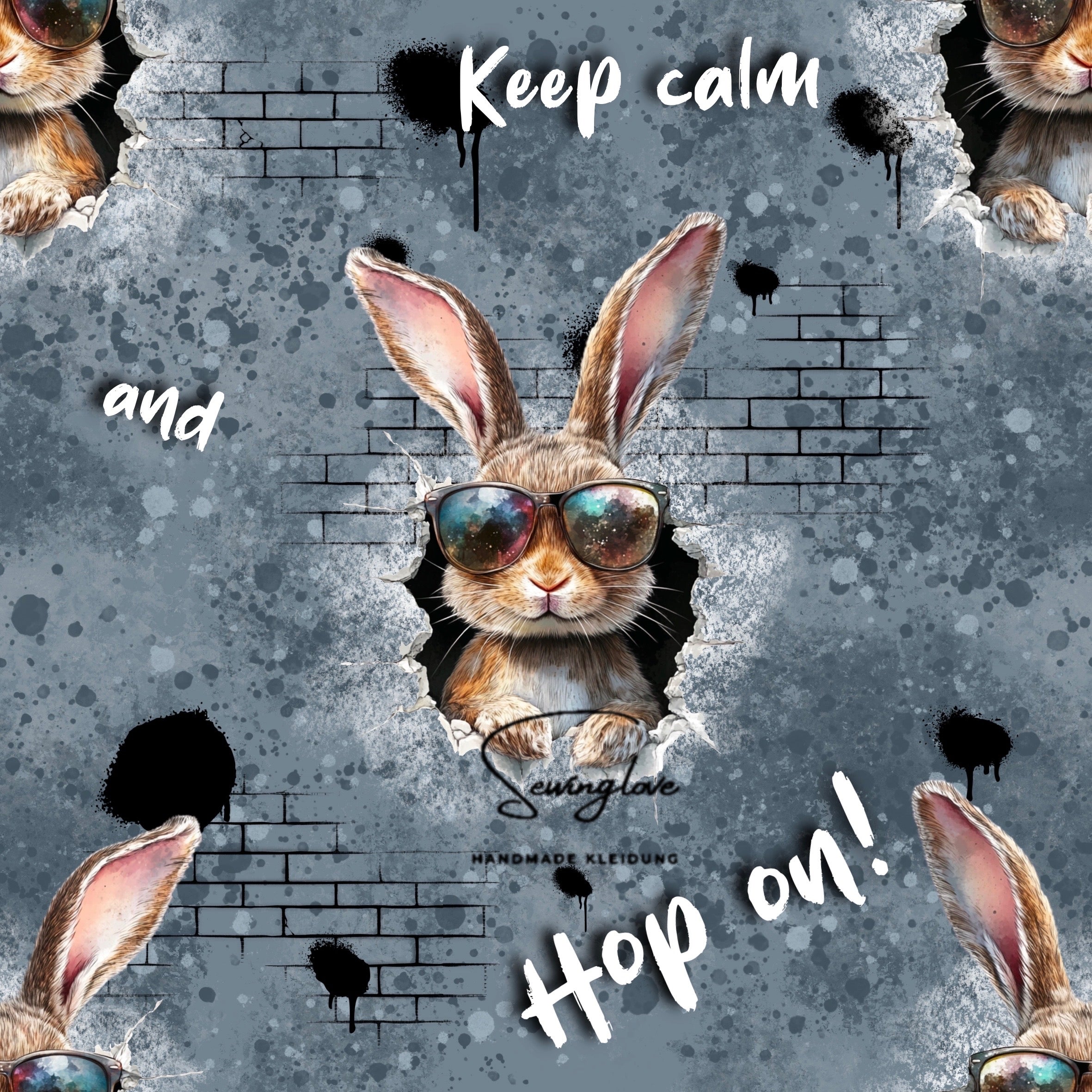 Keep Calm and Hop On (Grau)