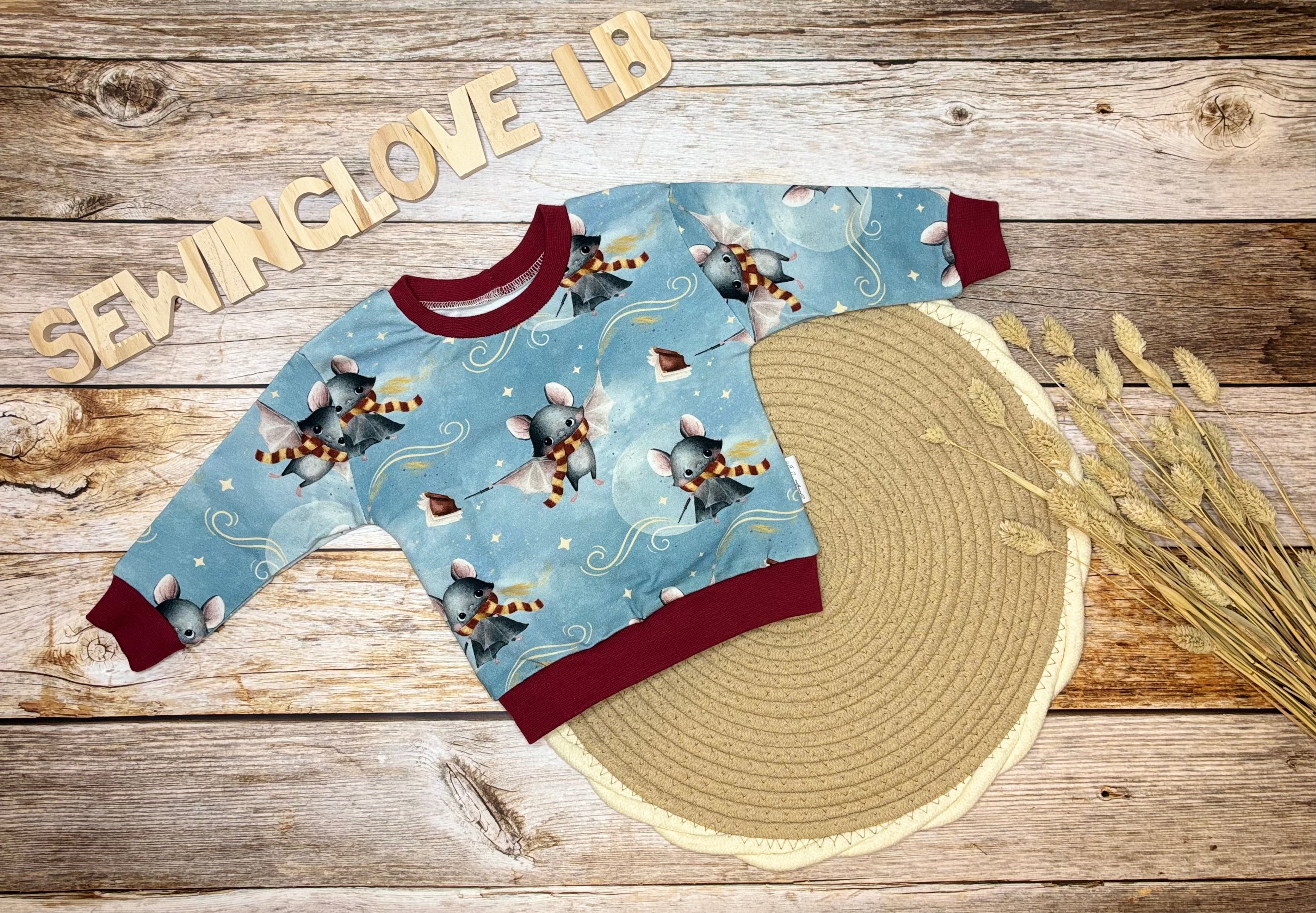 Sweater Bat Wizzard bluegrey