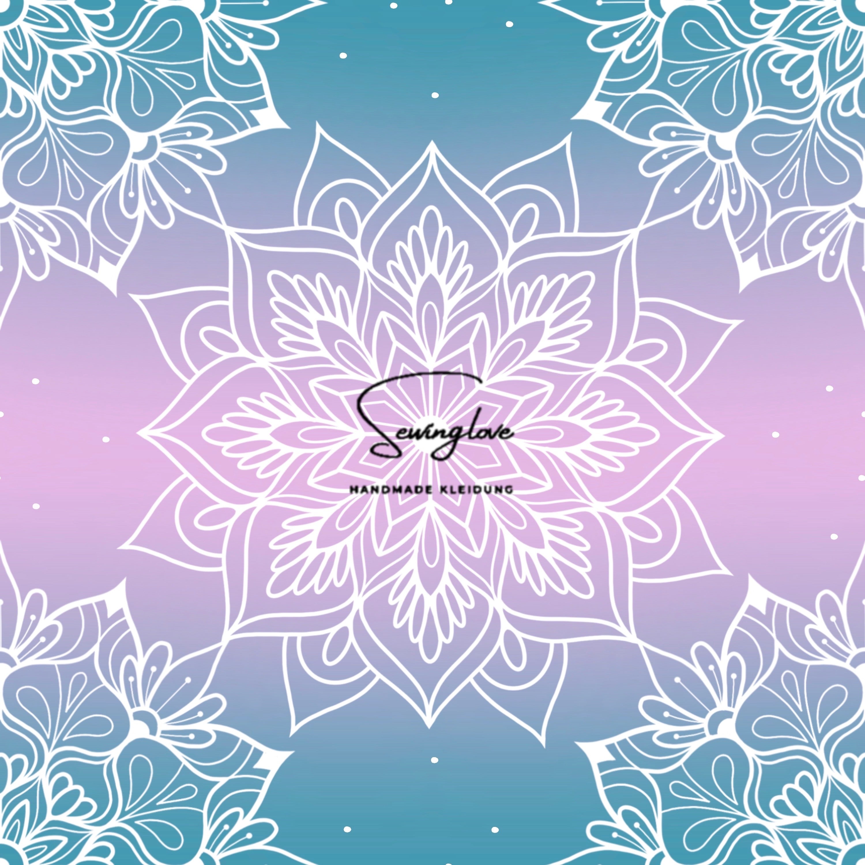 Mandala pink/blau